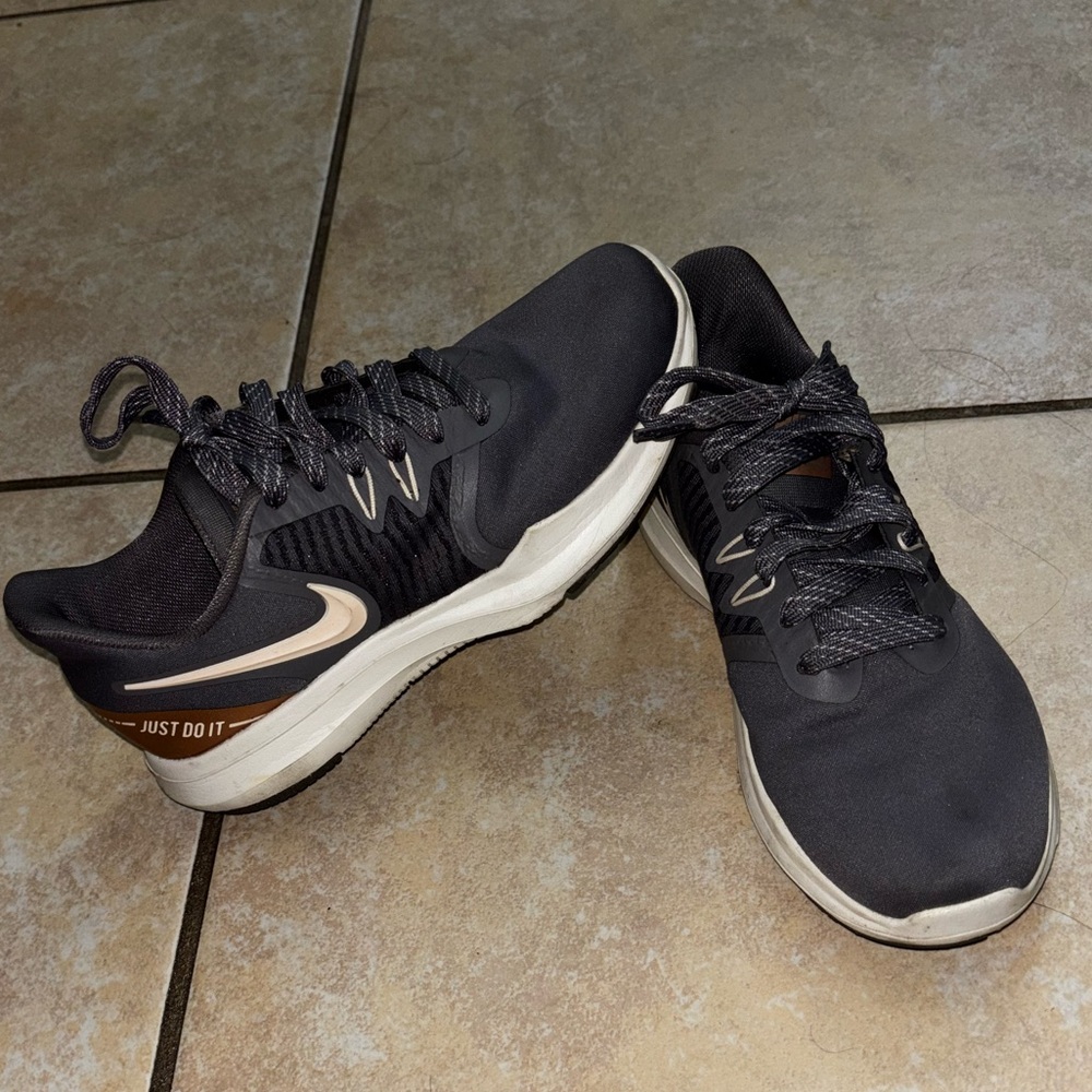 Nike White and Gray Athletic Shoes Modern Design